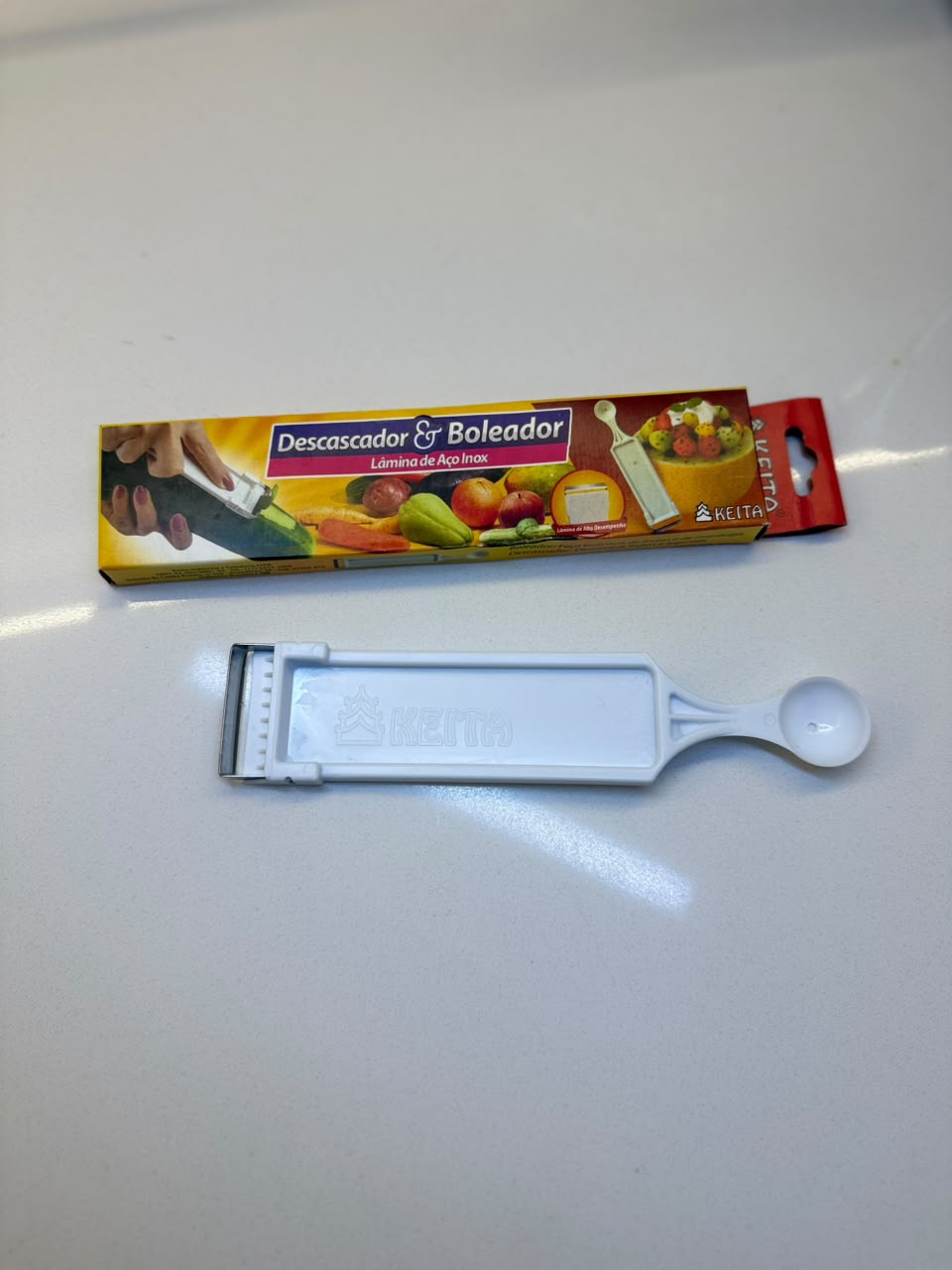 Descascador Boledor Lamina Inox Batata Legumes Frutas